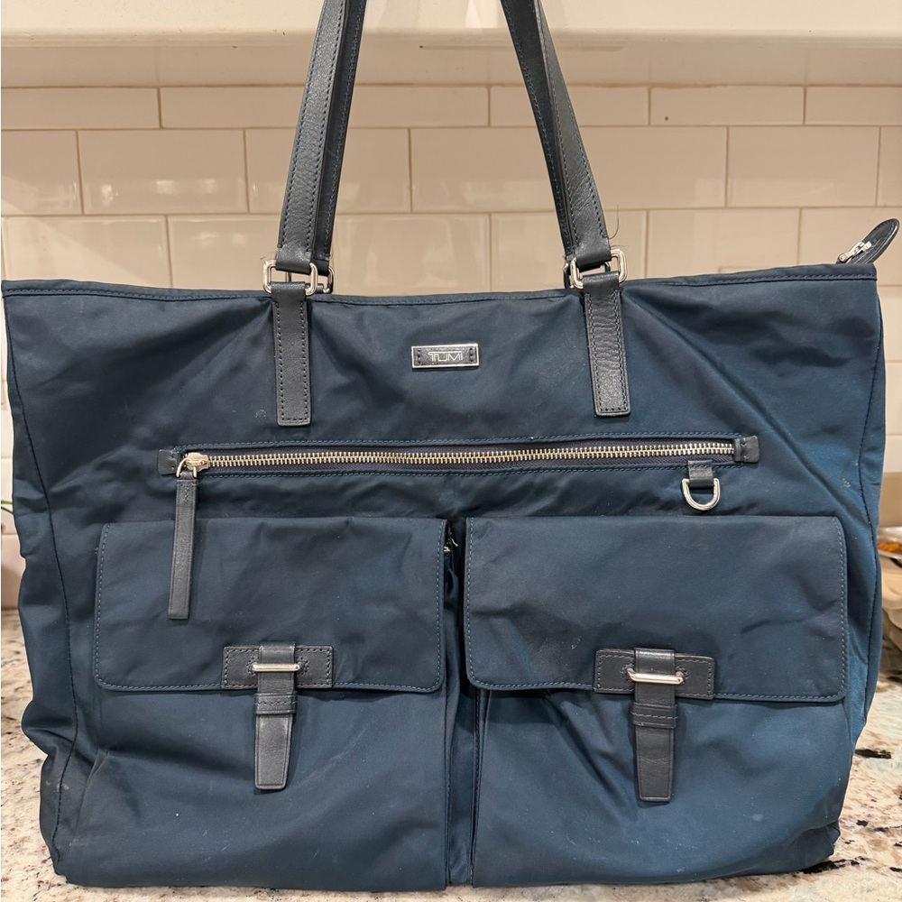 Tumi Dark Blue Tote Bag - Picture 3 of 11